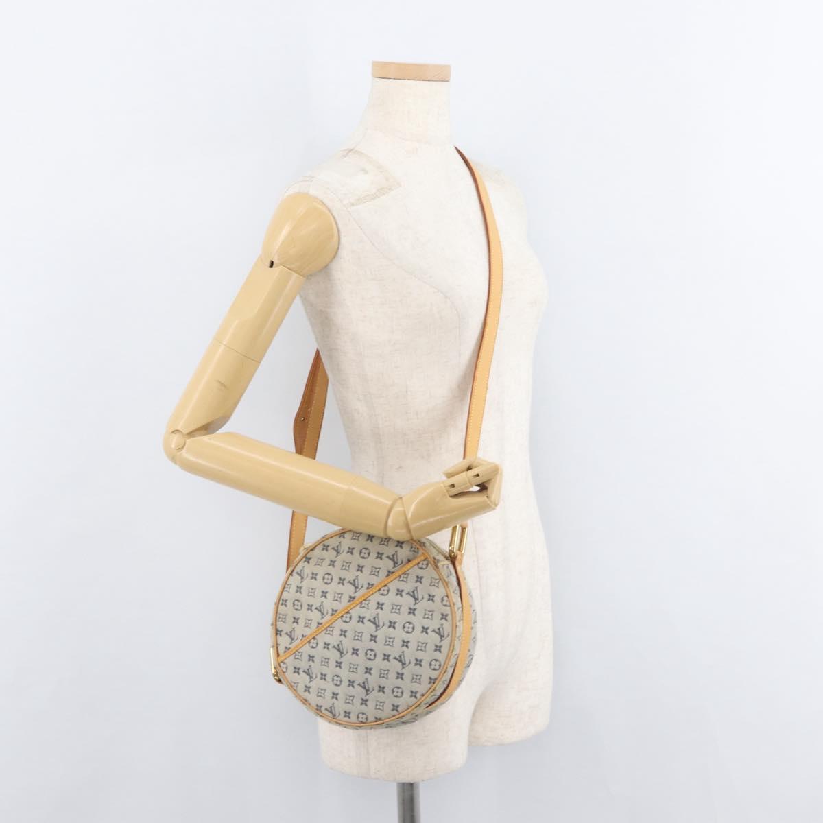 LOUIS VUITTON Monogram Mini Jeanne GM Shoulder Bag Blue M92000 LV Auth bs34999