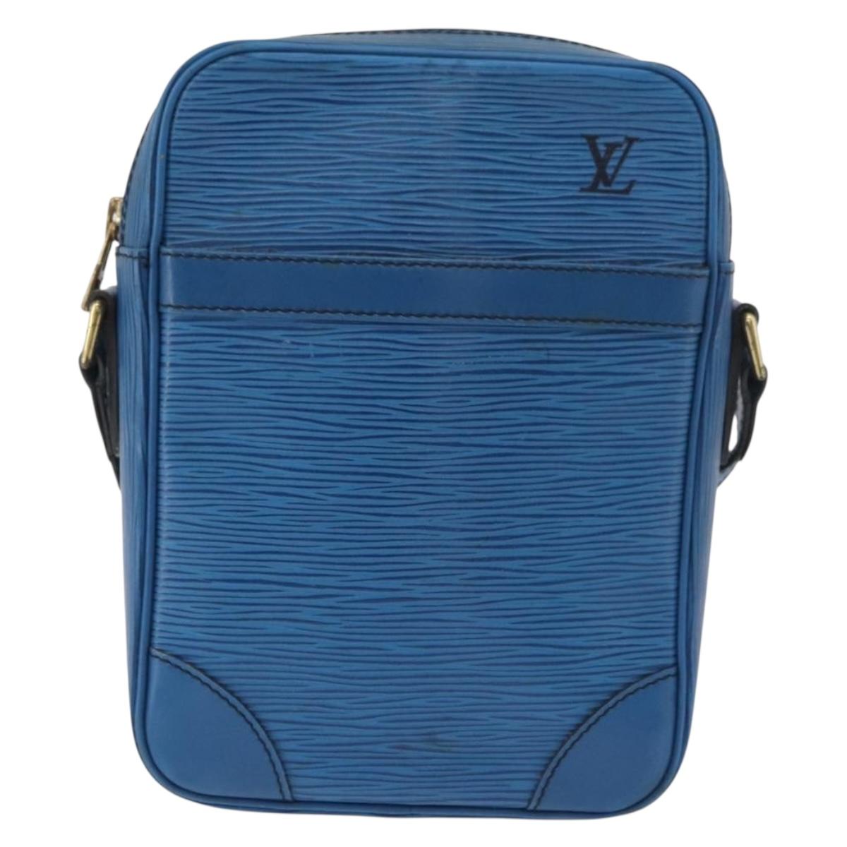 LOUIS VUITTON Epi Danube Shoulder Bag Blue M45635 LV Auth bs35000A