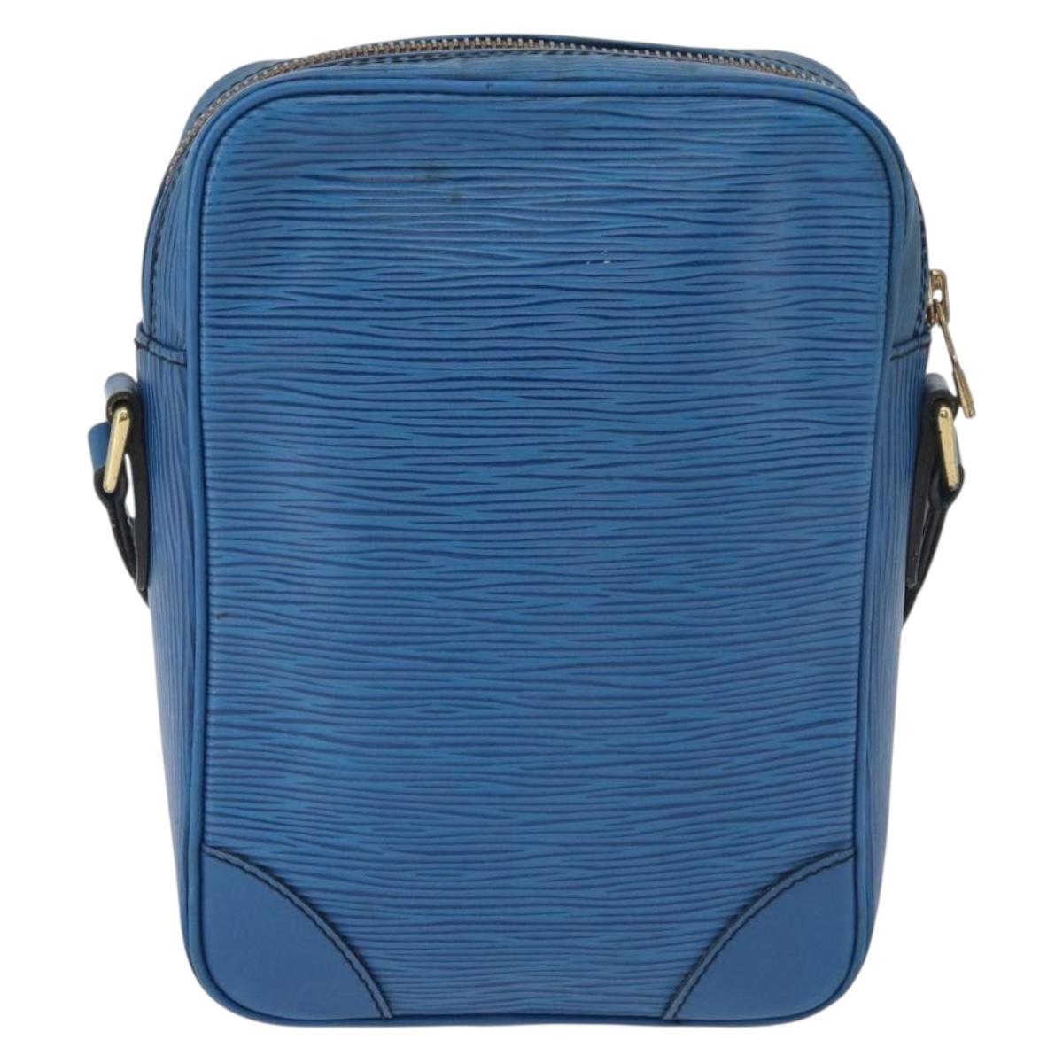 LOUIS VUITTON Epi Danube Shoulder Bag Blue M45635 LV Auth bs35000A