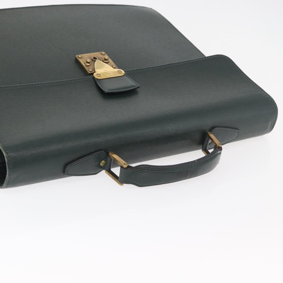 LOUIS VUITTON Taiga Serviette Moskova Business Bag Epicea M30034 LV Auth bs35001