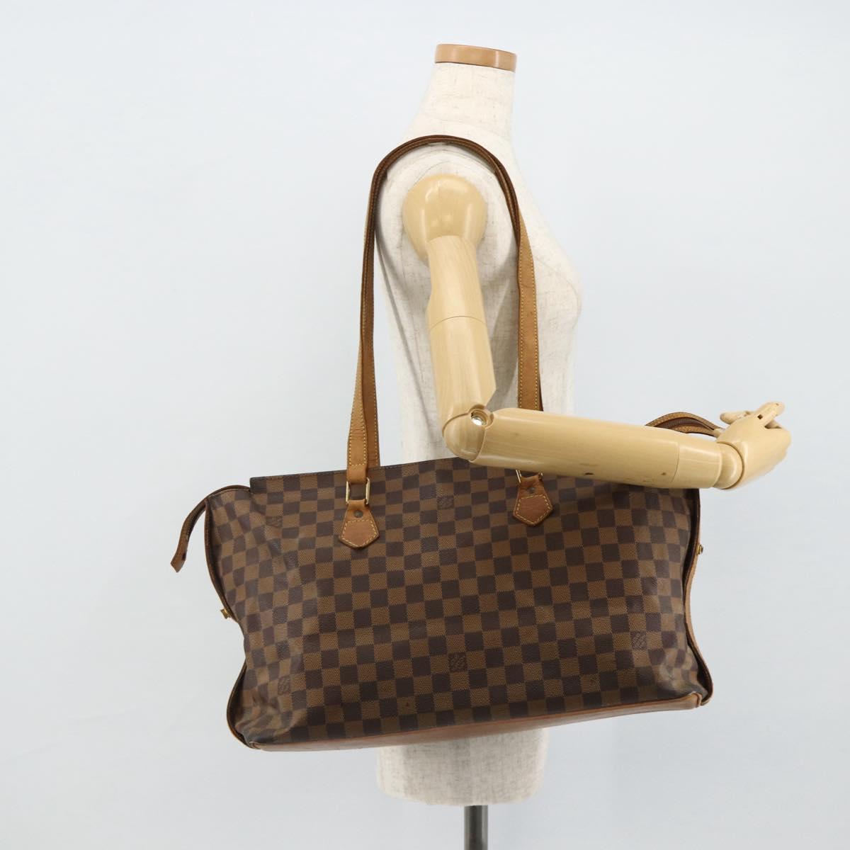 LOUIS VUITTON Damier Ebene Colombine Bag 100th anniversary N99037 Auth bs35002