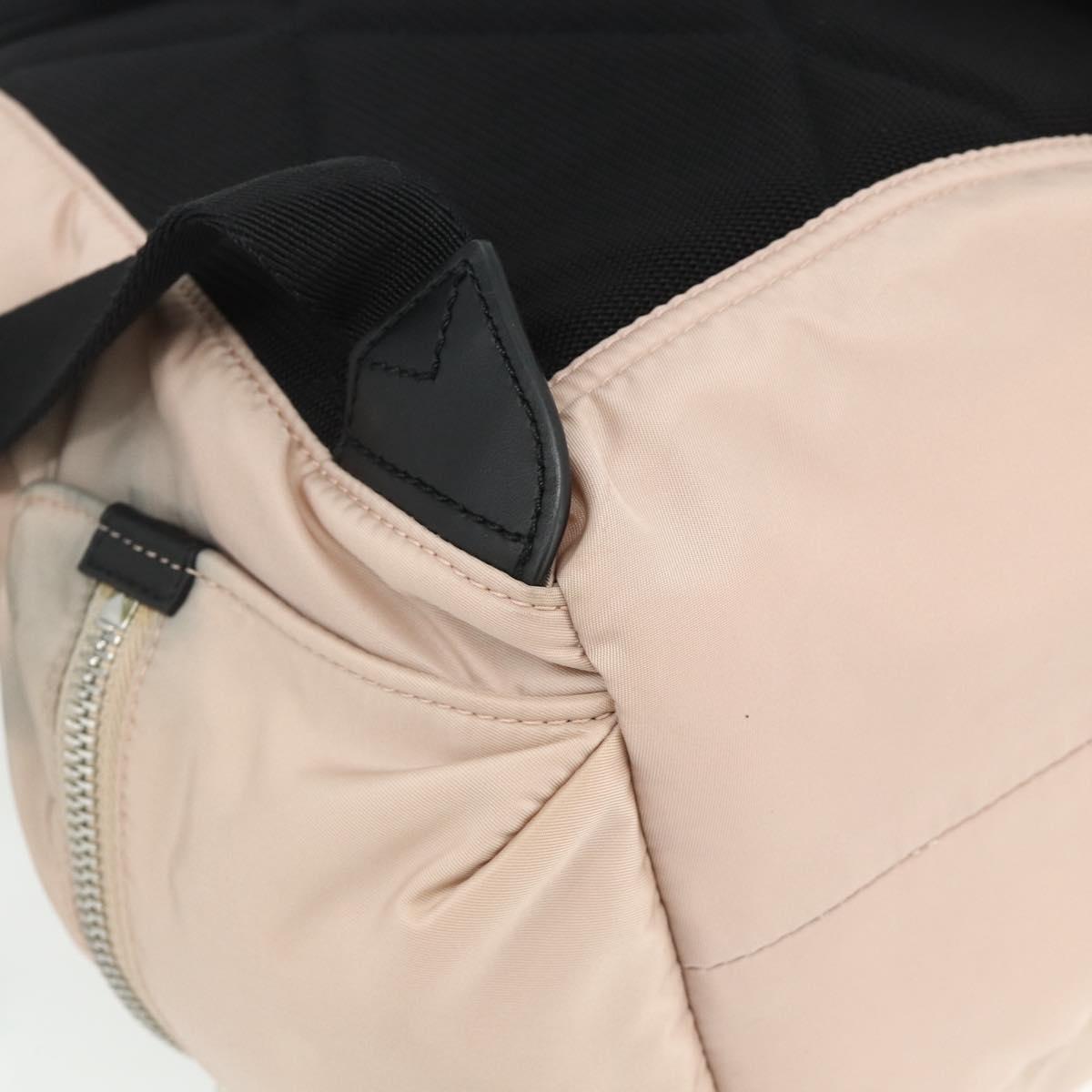 BURBERRY Backpack Nylon Pink Silver Auth bs35010