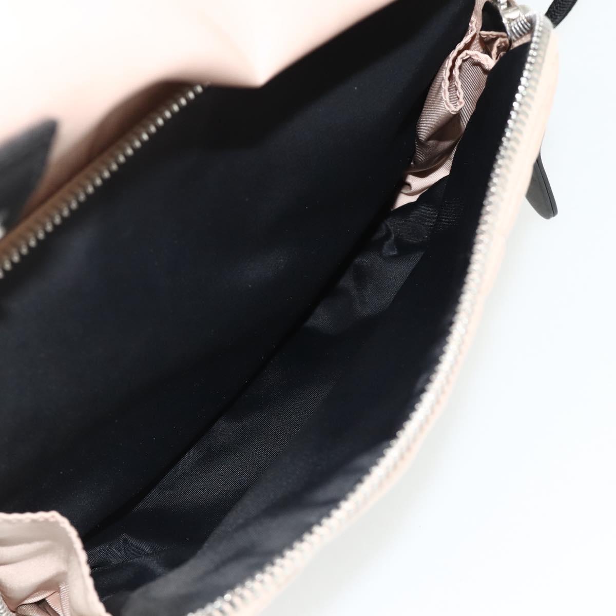 BURBERRY Backpack Nylon Pink Silver Auth bs35010