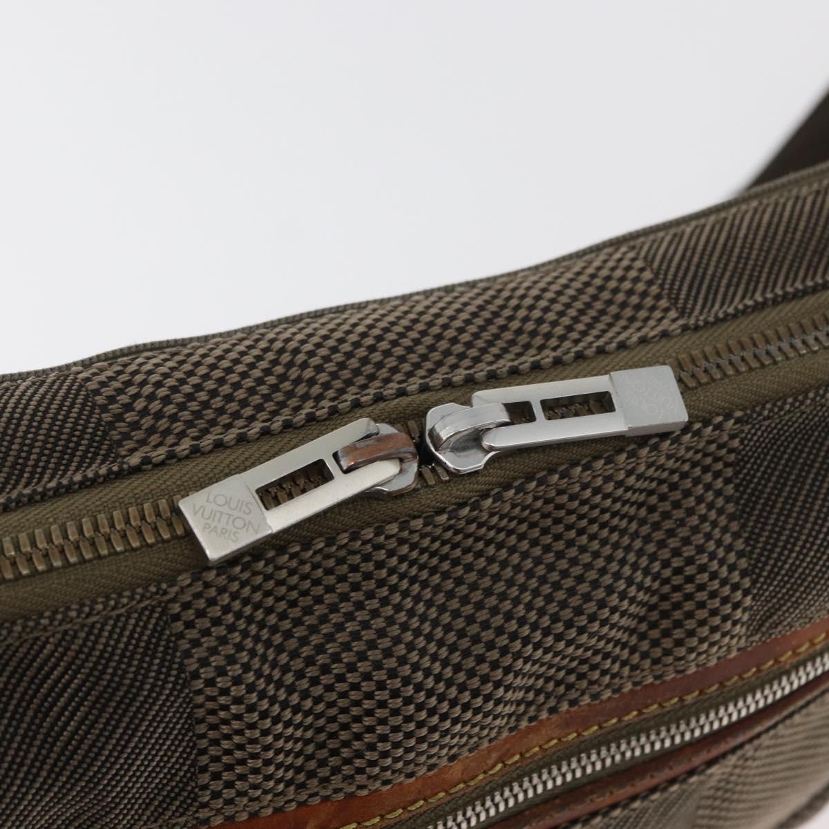LOUIS VUITTON Damier Geant Arche Waist Bag Khaki M93022 LV Auth bs35025