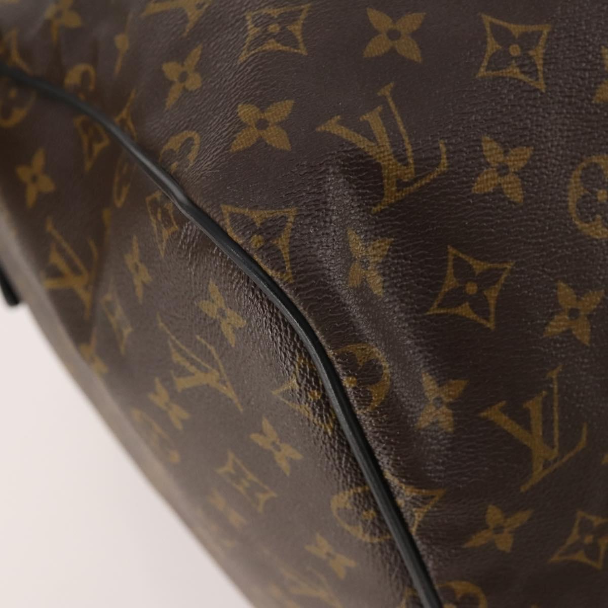 LOUIS VUITTON Monogram Macassar Keepall Bandouliere 55 Bag M56714 Auth bs35027