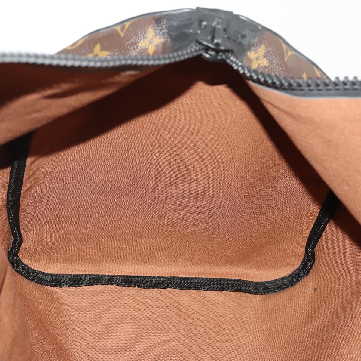 LOUIS VUITTON Monogram Macassar Keepall Bandouliere 55 Bag M56714 Auth bs35027