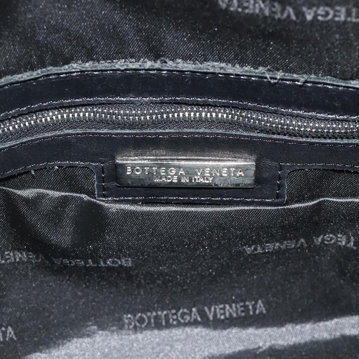 BOTTEGA VENETA INTRECCIATO Tote Bag Leather Beige Silver Auth bs35029A