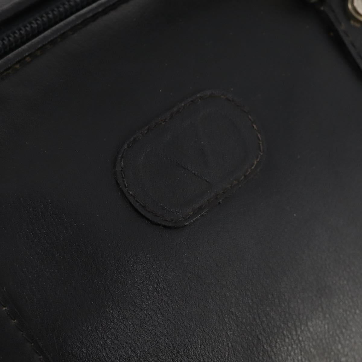 VALENTINO Boston Bag Leather Black Gold Auth bs35030A
