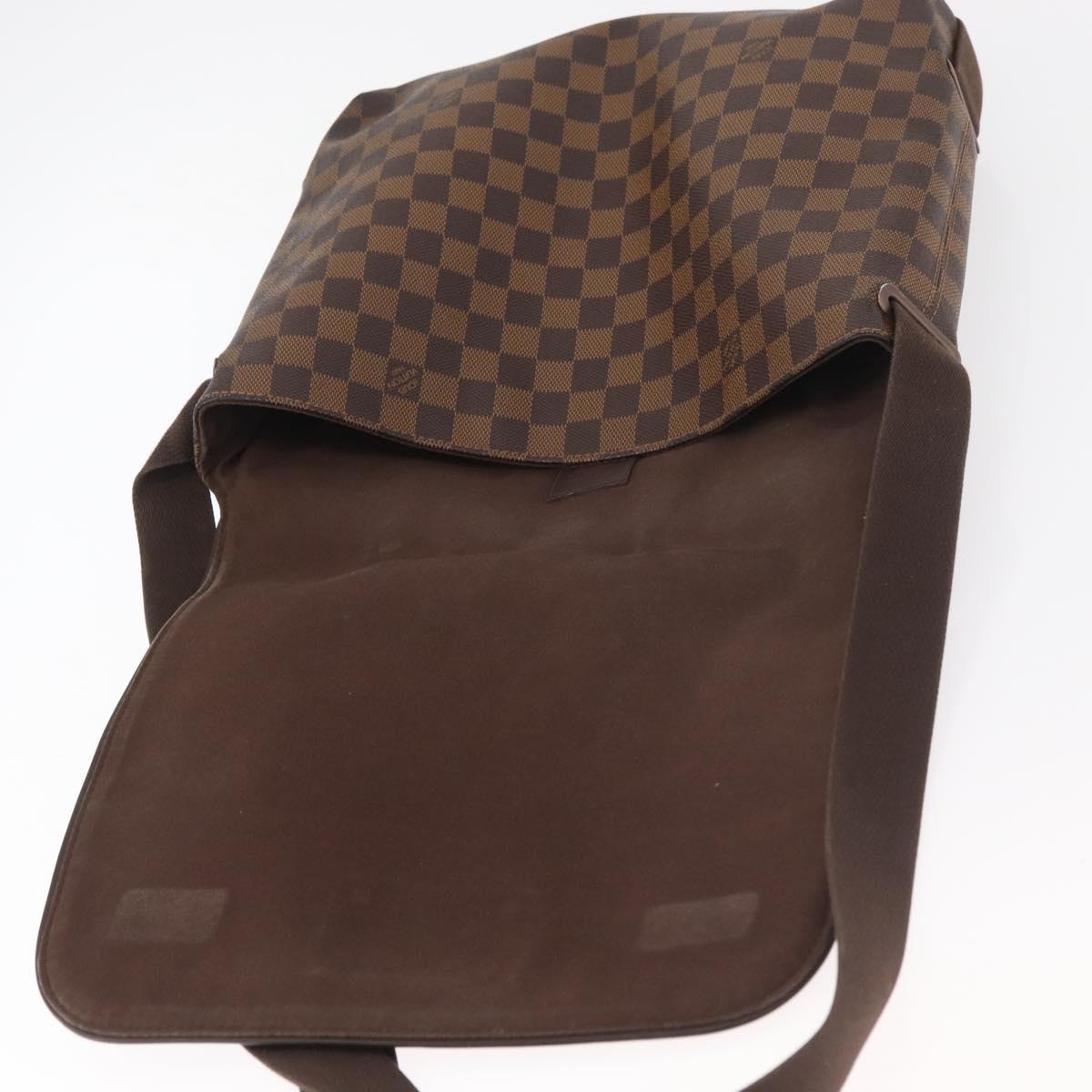 LOUIS VUITTON Damier Ebene Brooklyn MM Shoulder Bag N51211 LV Auth bs35045
