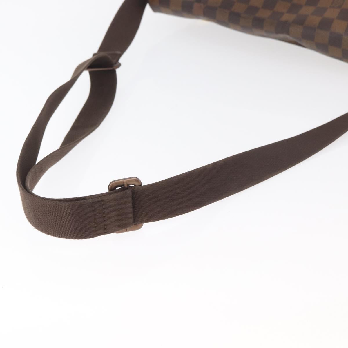 LOUIS VUITTON Damier Ebene Brooklyn MM Shoulder Bag N51211 LV Auth bs35045