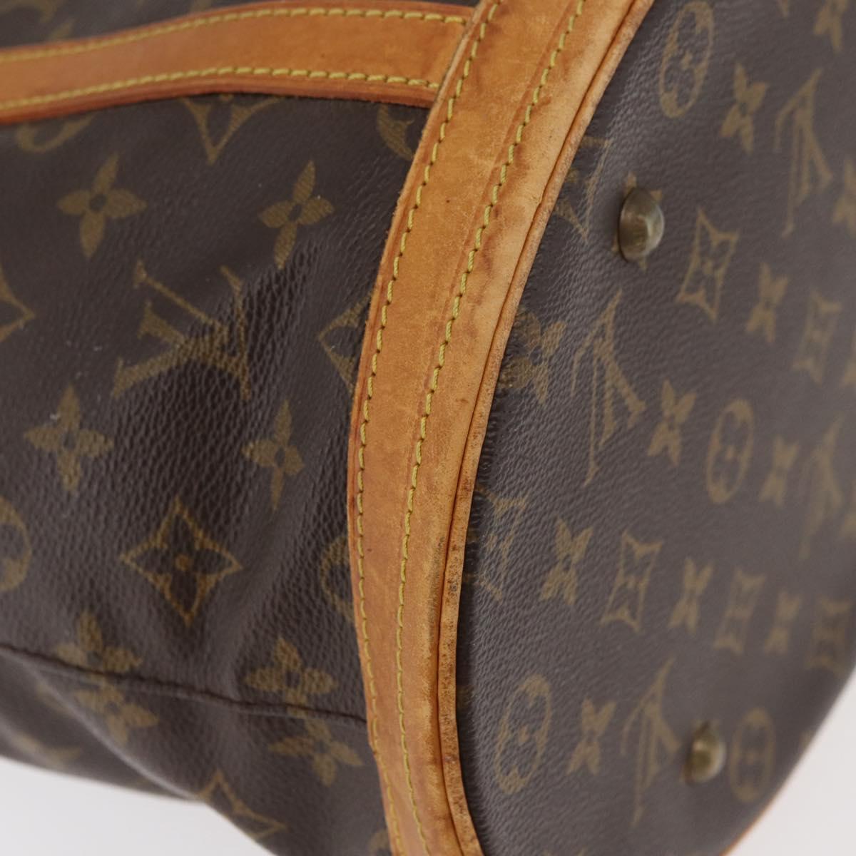 LOUIS VUITTON Monogram Bucket GM Shoulder Bag M42236 LV Auth bs35048