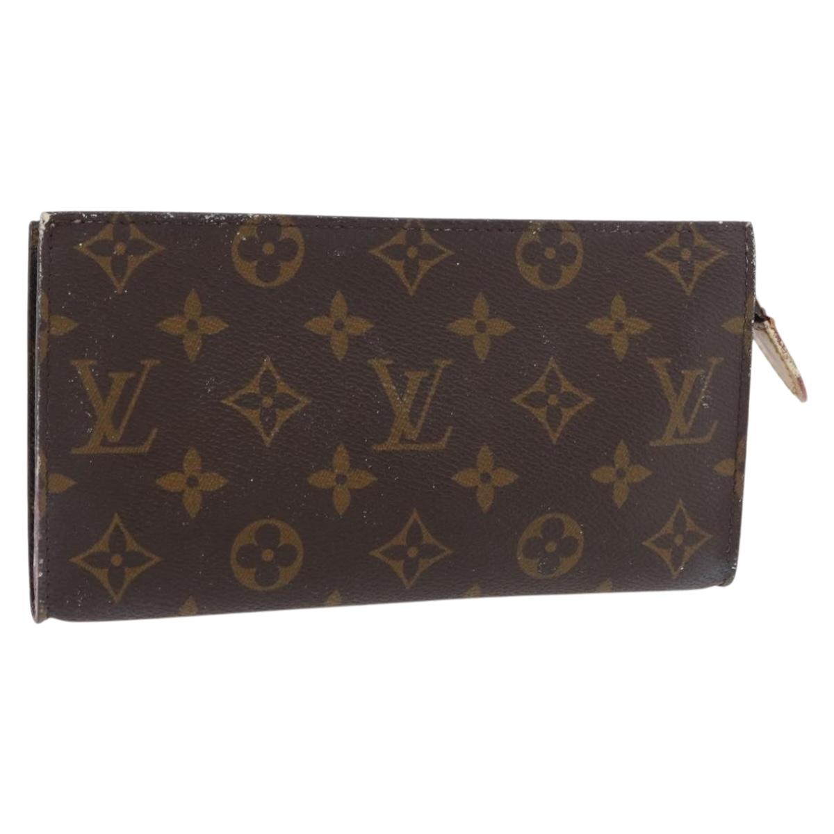 LOUIS VUITTON Monogram Bucket GM Accessory Pouch LV Auth bs35049