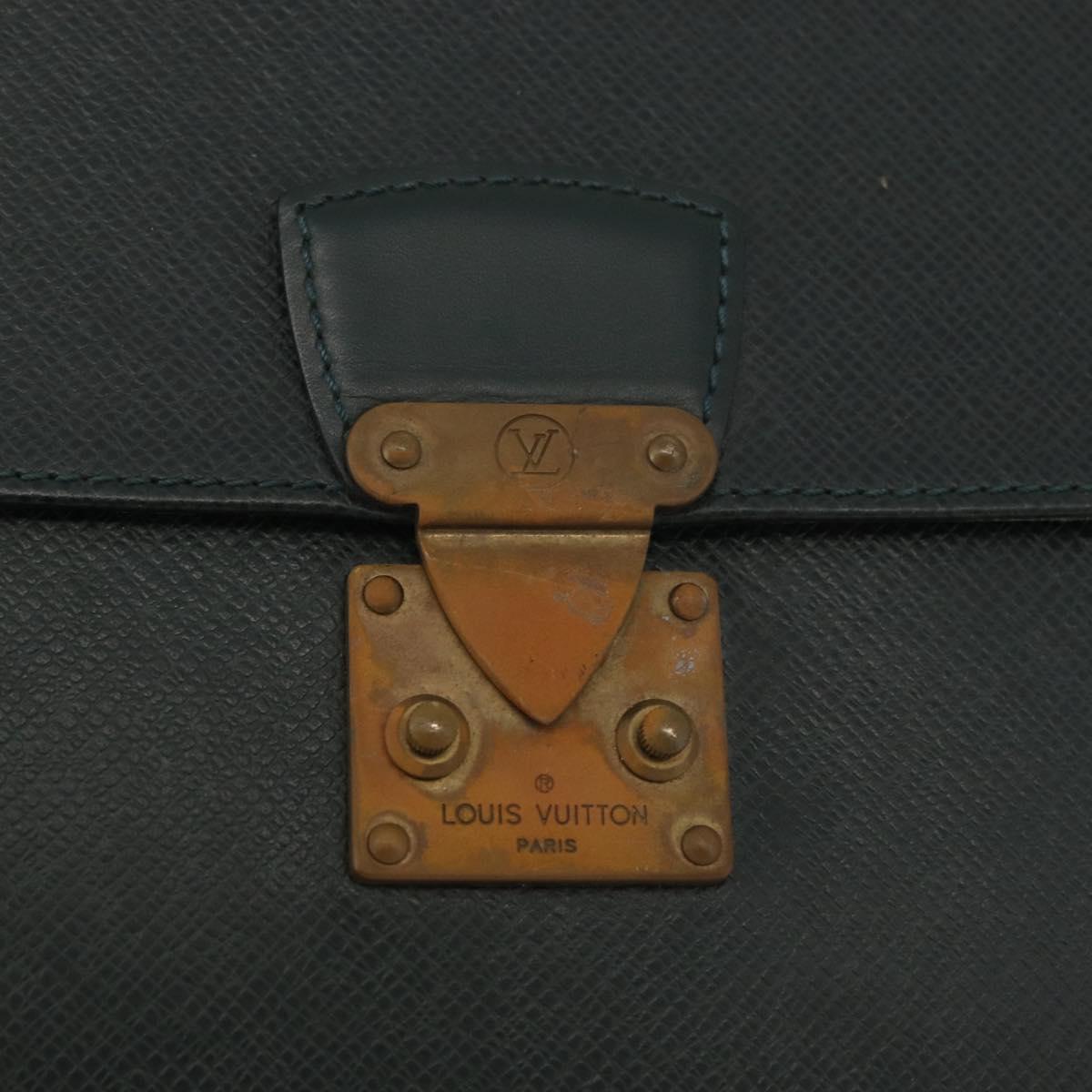 LOUIS VUITTON Taiga Pochette Kourad Clutch Bag Epicea M30194 LV Auth bs35052