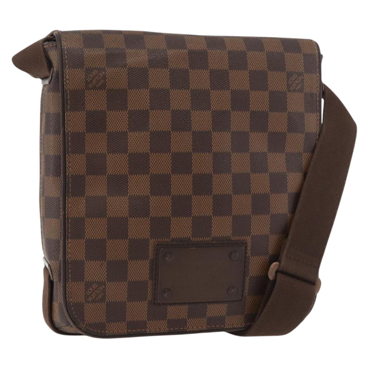 LOUIS VUITTON Damier Ebene Brooklyn PM Shoulder Bag N51210 LV Auth bs35054
