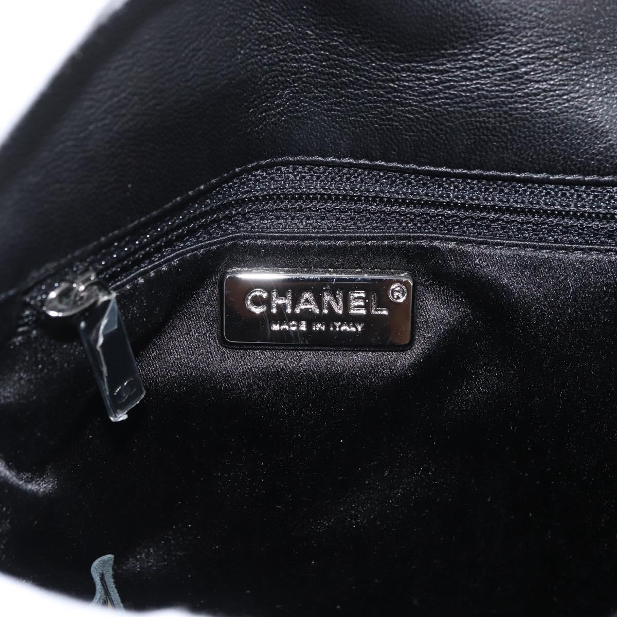 CHANEL Matelasse Clutch Bag Lamb Skin Red Silver CC Auth bs35064SAM
