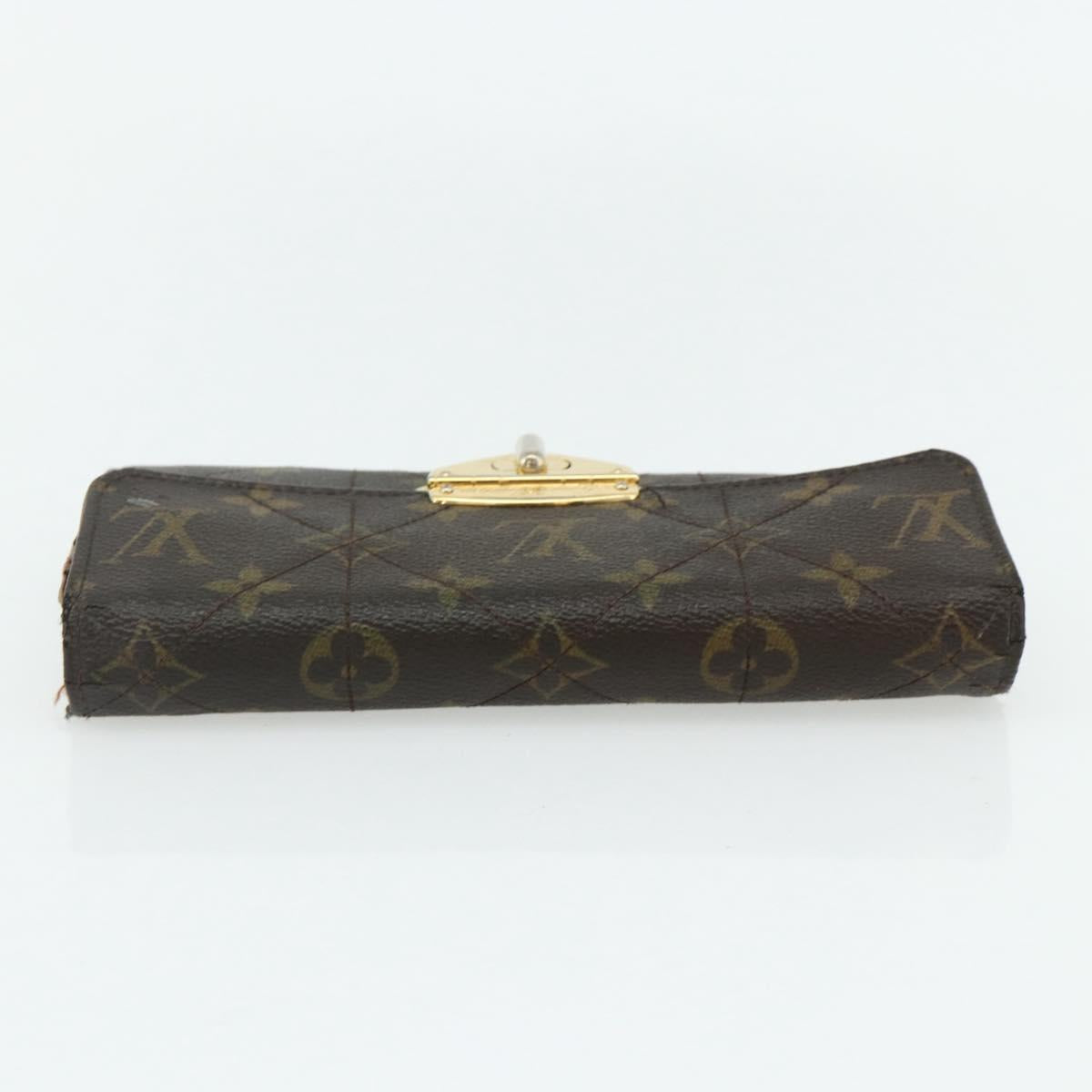 LOUIS VUITTON Monogram Etoile Portefeiulle Sarah Long Wallet M66556 Auth bs35085