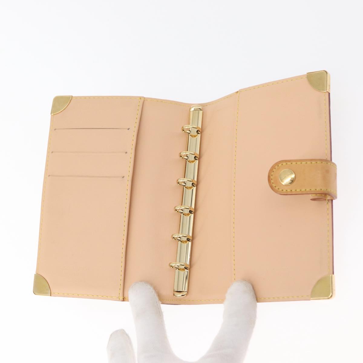 LOUIS VUITTON Monogram Multicolor Agenda PM Day Cover Black R20895 Auth bs35086A