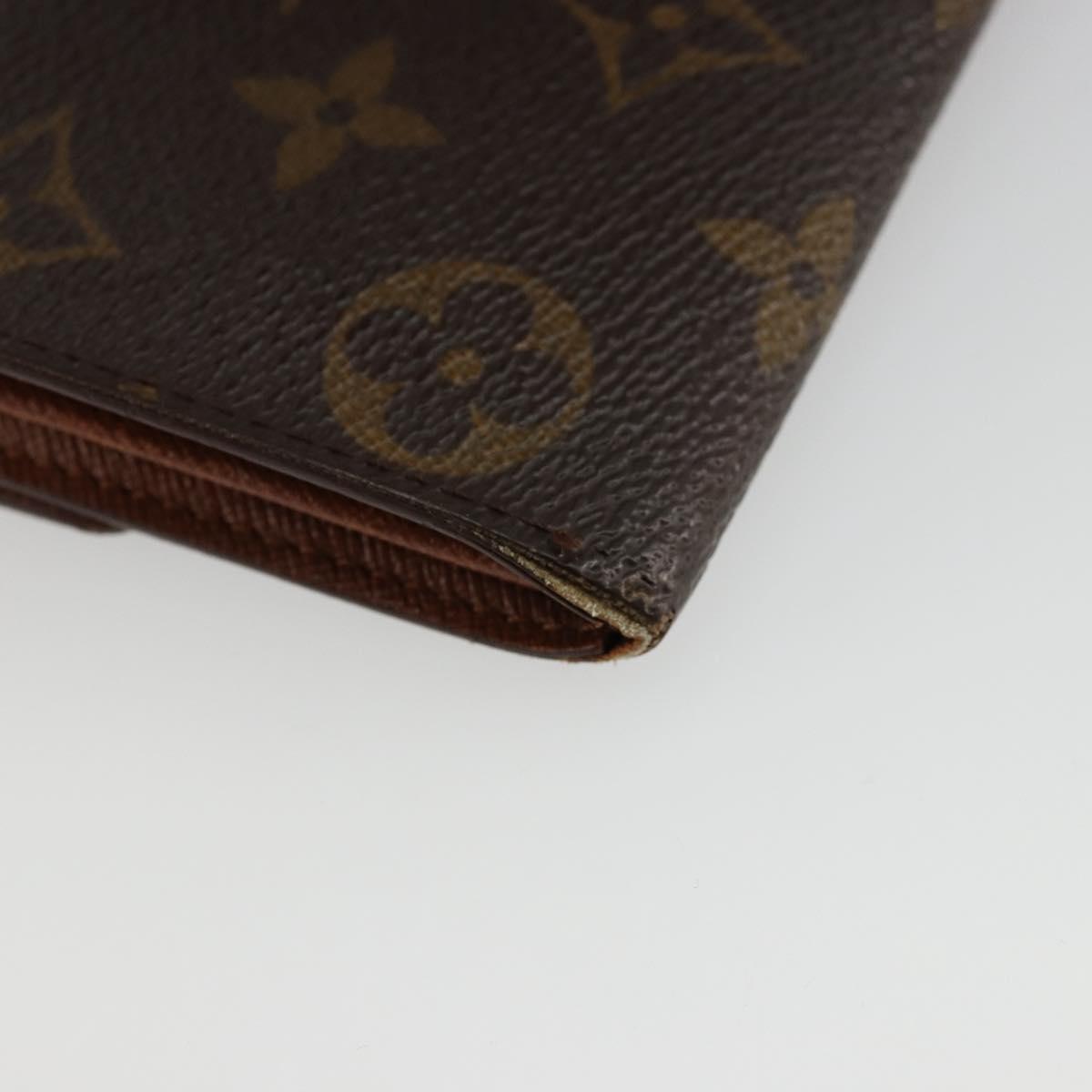 LOUIS VUITTON Monogram Portefeuille Credit Wallet Monogram M61723 Auth bs35095