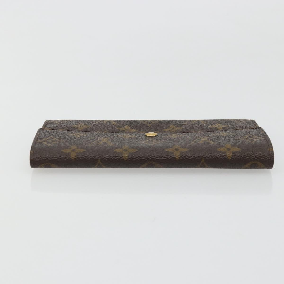 LOUIS VUITTON Monogram Portefeuille Credit Wallet Monogram M61723 Auth bs35095