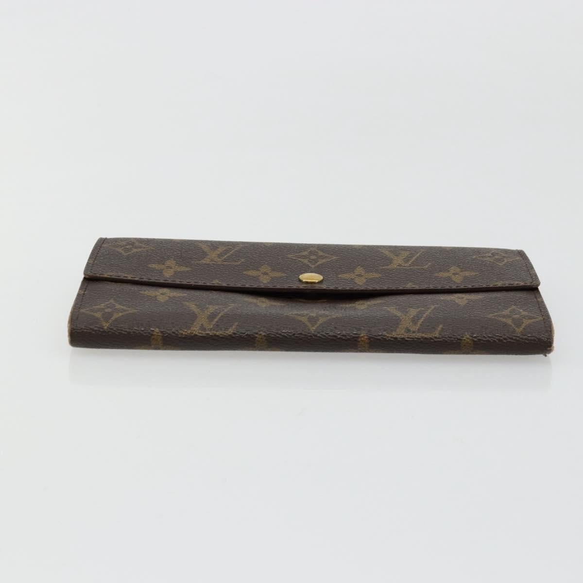 LOUIS VUITTON Monogram Portefeuille Credit Wallet Monogram M61723 Auth bs35095