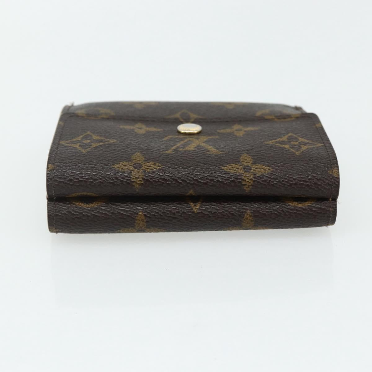 LOUIS VUITTON Monogram Portefeuille Elise Trifold Wallet M61654 LV Auth bs35099