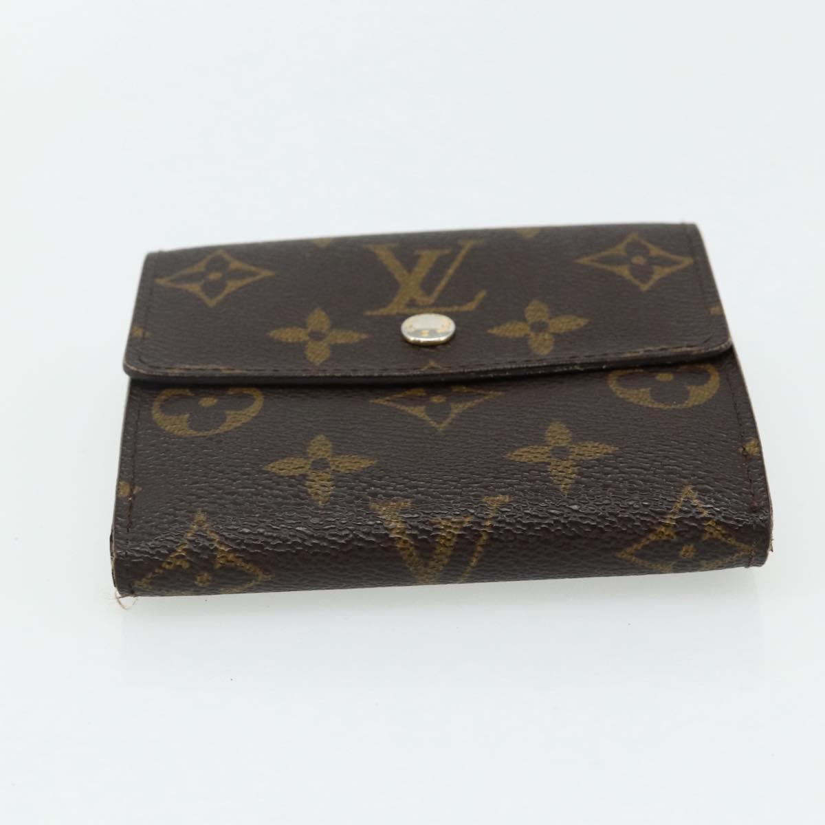 LOUIS VUITTON Monogram Portefeuille Elise Trifold Wallet M61654 LV Auth bs35099