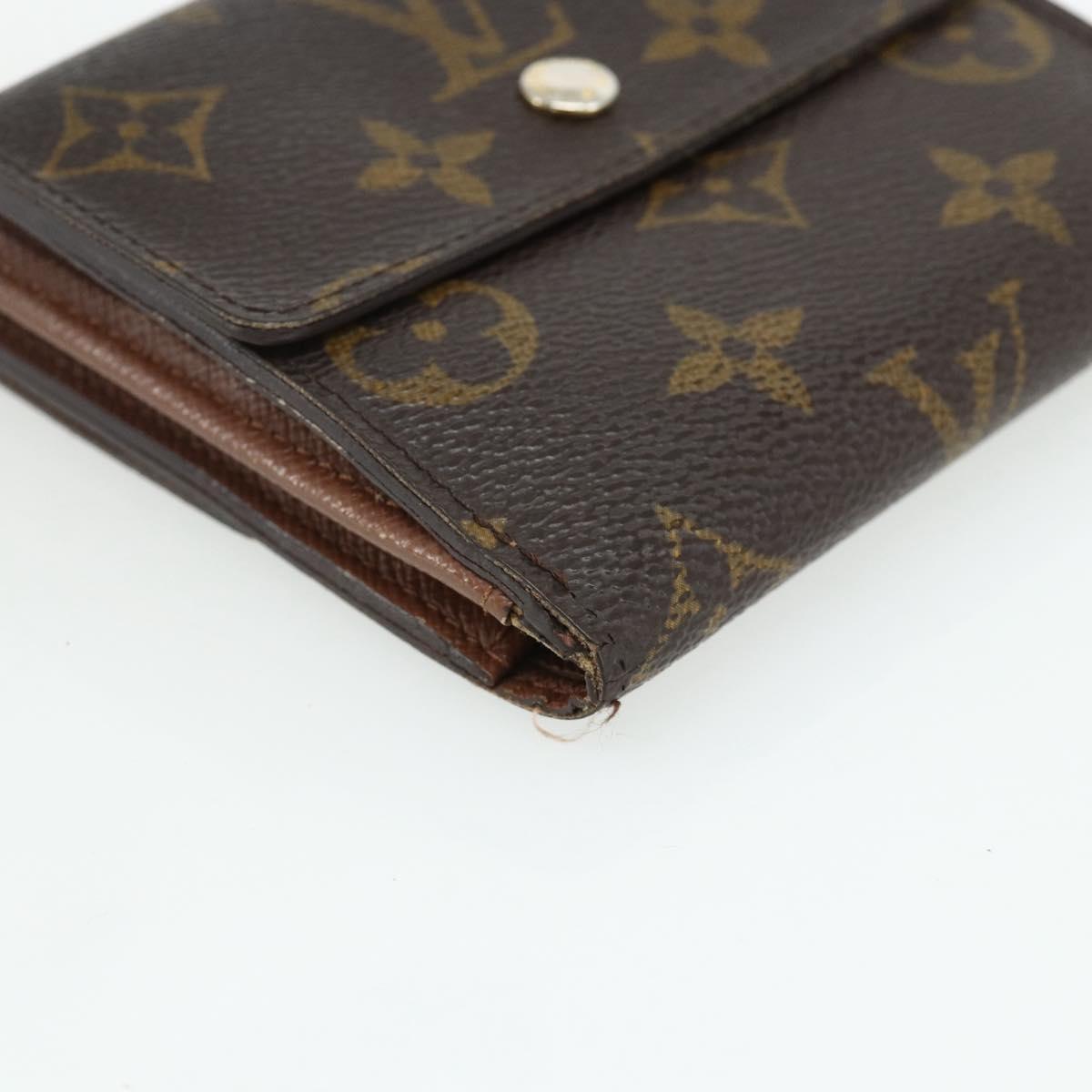 LOUIS VUITTON Monogram Portefeuille Elise Trifold Wallet M61654 LV Auth bs35099