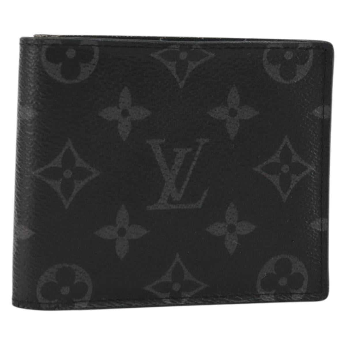 LOUIS VUITTON Monogram Eclipse Portefeuille Marco NM Wallet M62545 Auth bs35101