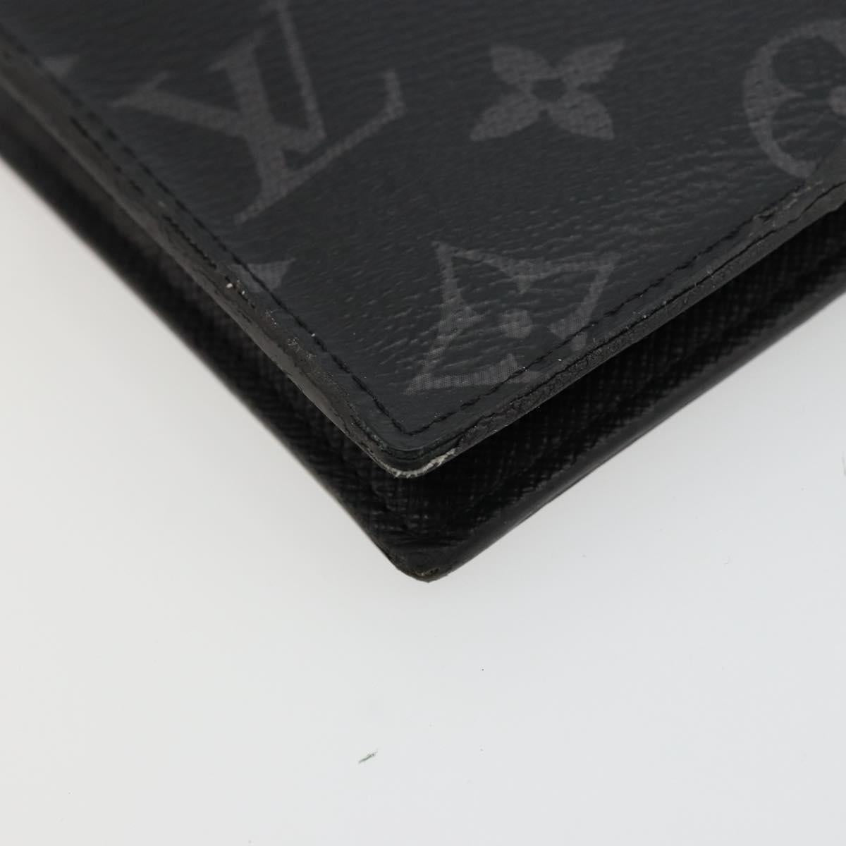 LOUIS VUITTON Monogram Eclipse Portefeuille Marco NM Wallet M62545 Auth bs35101