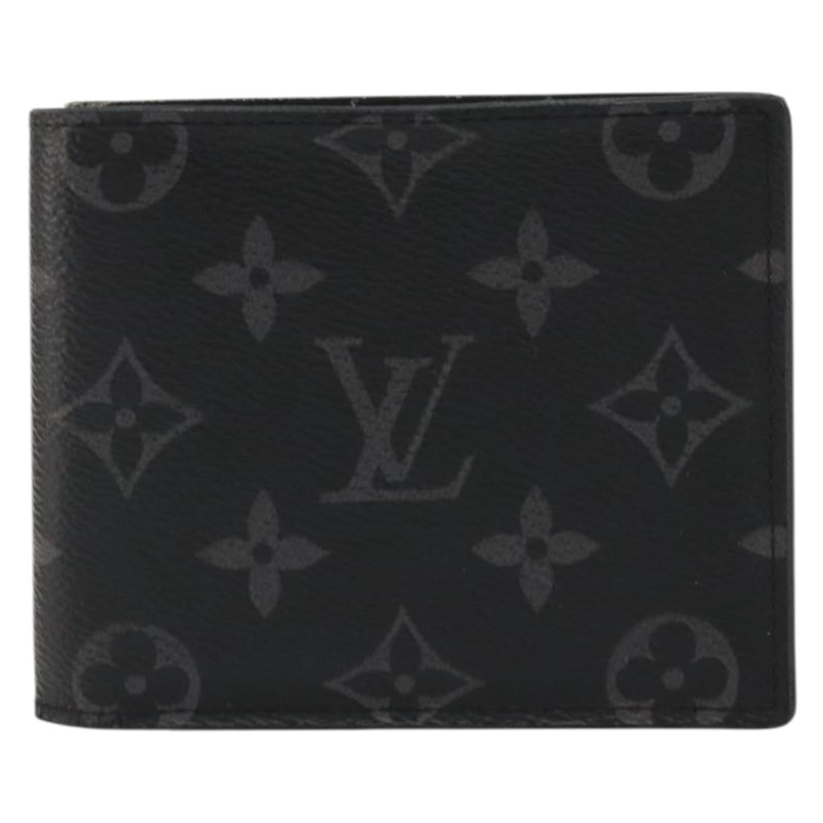 LOUIS VUITTON Monogram Eclipse Portefeuille Marco NM Wallet M62545 Auth bs35101