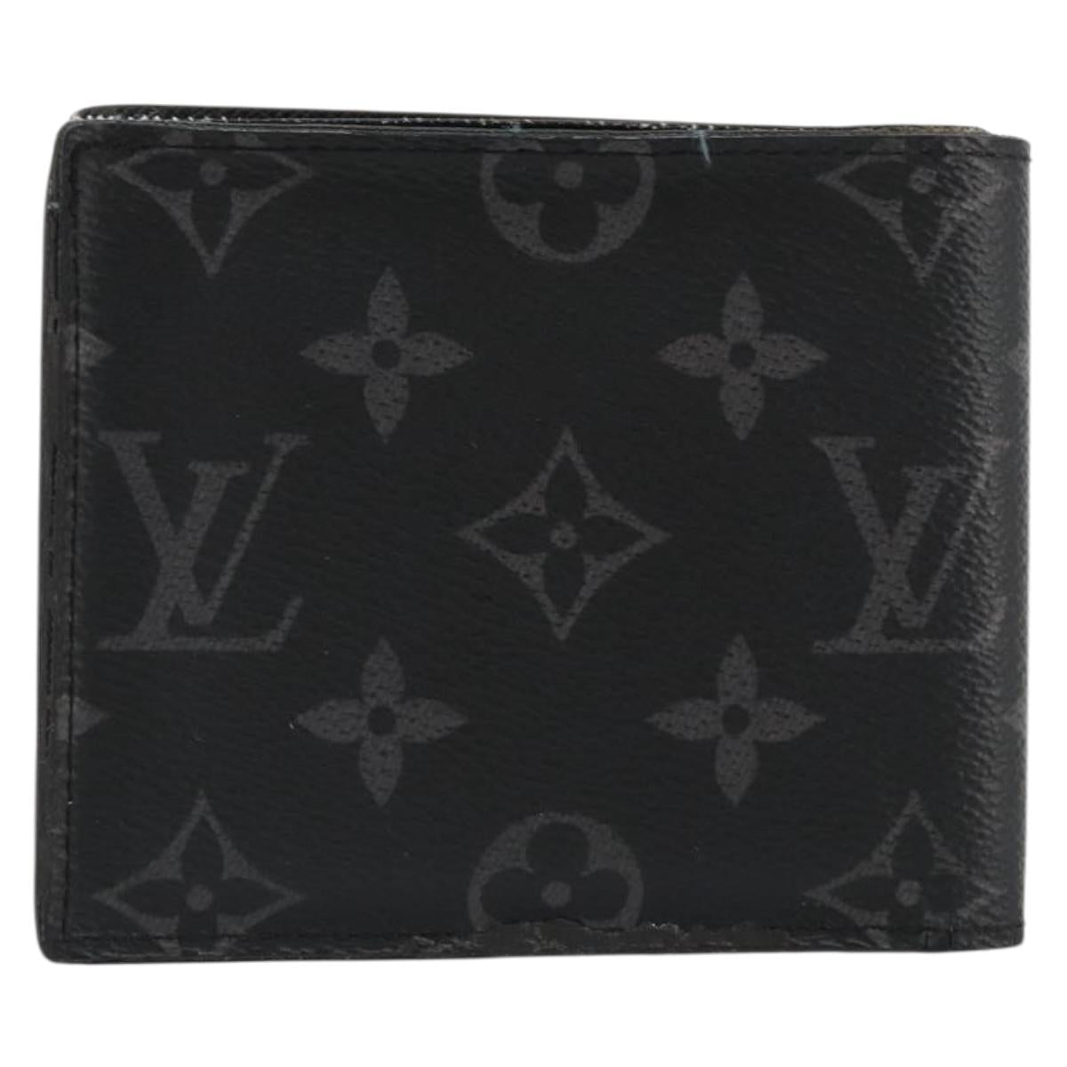 LOUIS VUITTON Monogram Eclipse Portefeuille Marco NM Wallet M62545 Auth bs35101