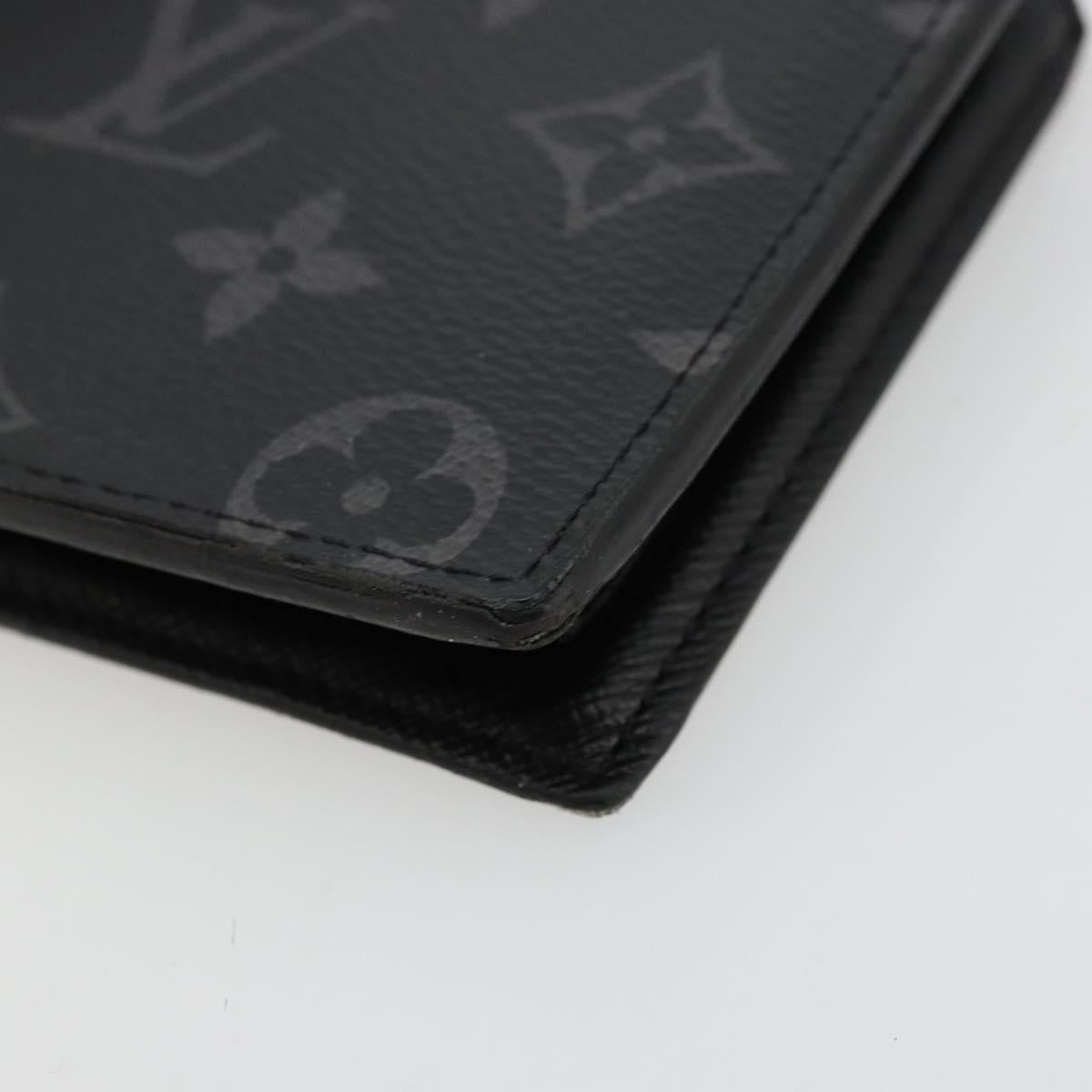 LOUIS VUITTON Monogram Eclipse Portefeuille Marco NM Wallet M62545 Auth bs35101