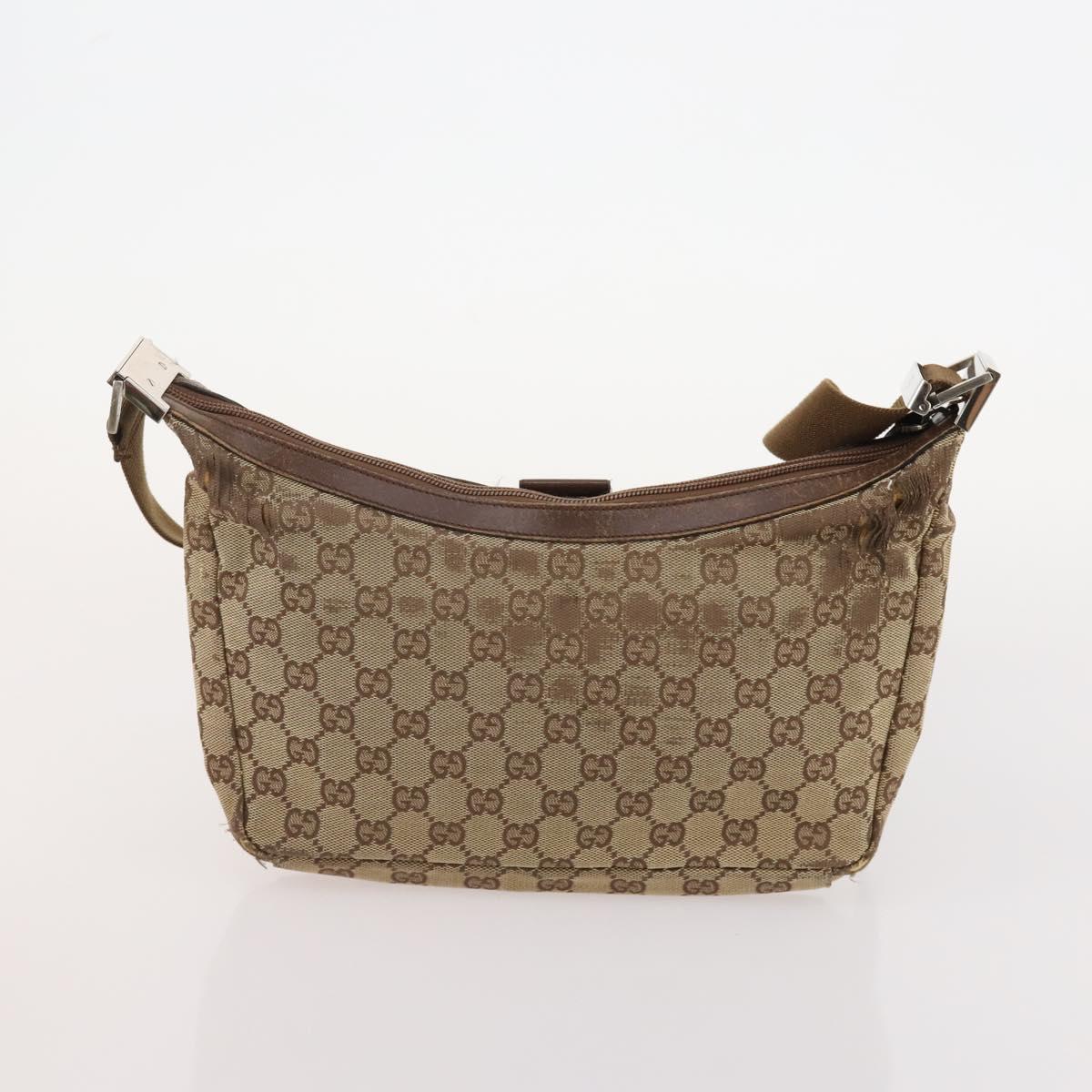 GUCCI GG Supreme GG Canvas Web Sherry Line Tote Bag PVC 2 Set Beige Auth bs35109