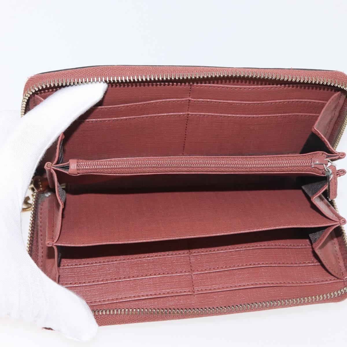 GUCCI GG Supreme Long Wallet PVC 2 Set Beige Navy Auth bs35114