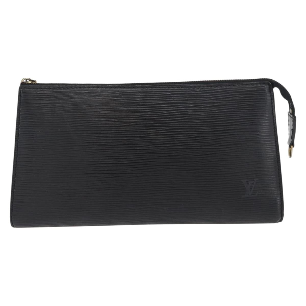 LOUIS VUITTON Epi Pochette Accessoires Pouch Black M52982 LV Auth bs35118