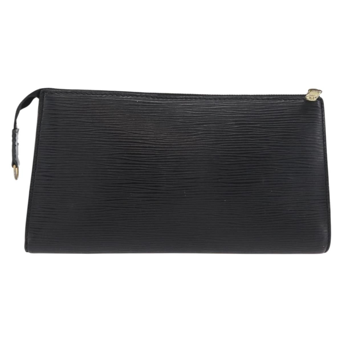 LOUIS VUITTON Epi Pochette Accessoires Pouch Black M52982 LV Auth bs35118