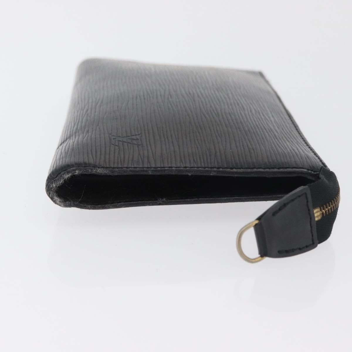 LOUIS VUITTON Epi Pochette Accessoires Pouch Black M52982 LV Auth bs35118