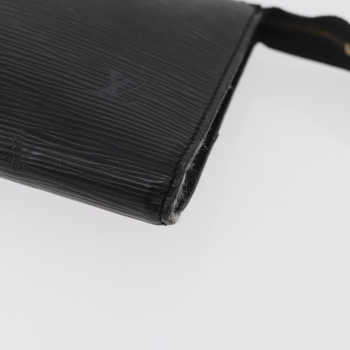LOUIS VUITTON Epi Pochette Accessoires Pouch Black M52982 LV Auth bs35118