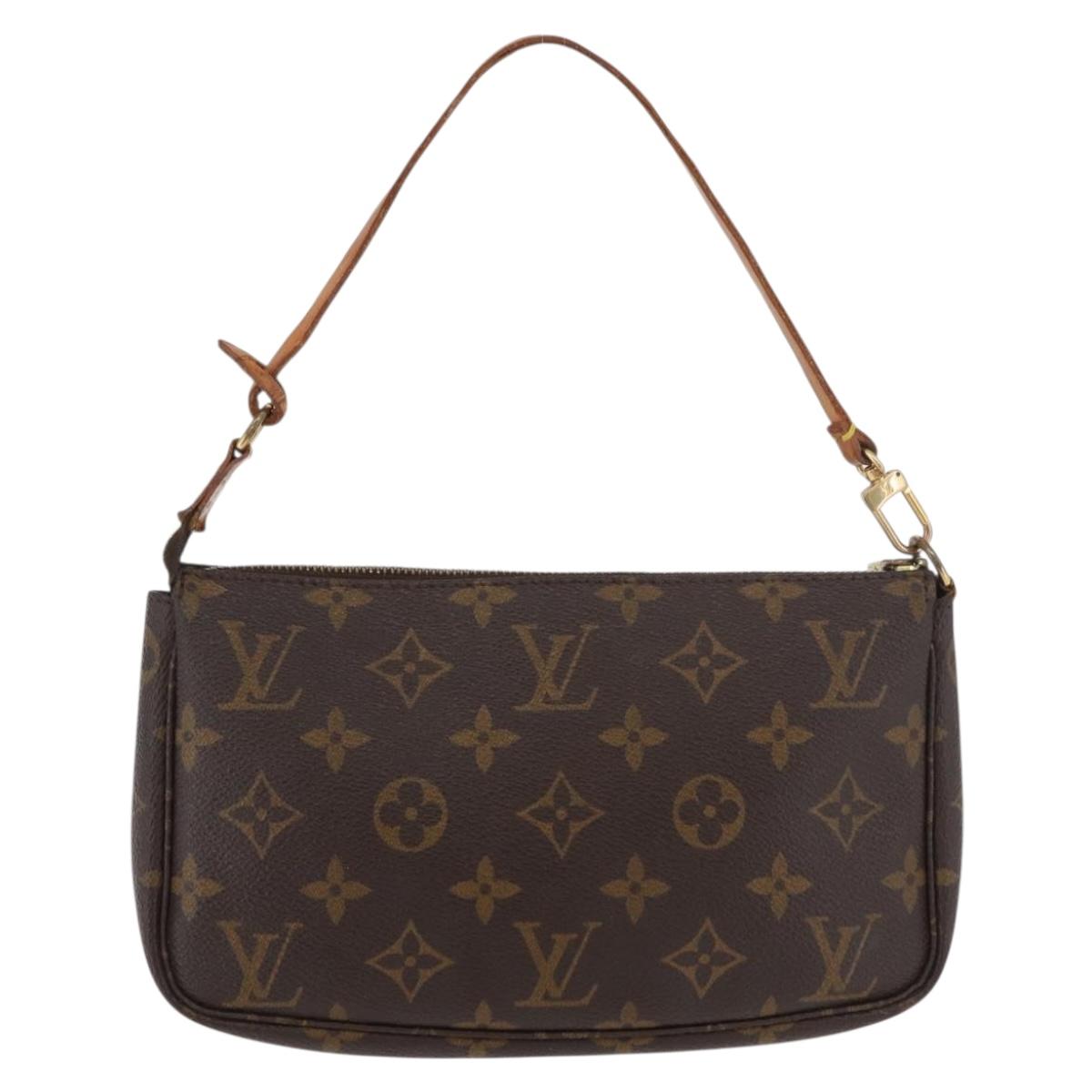 LOUIS VUITTON Monogram Pochette Accessoires Pouch M51980 LV Auth bs35121