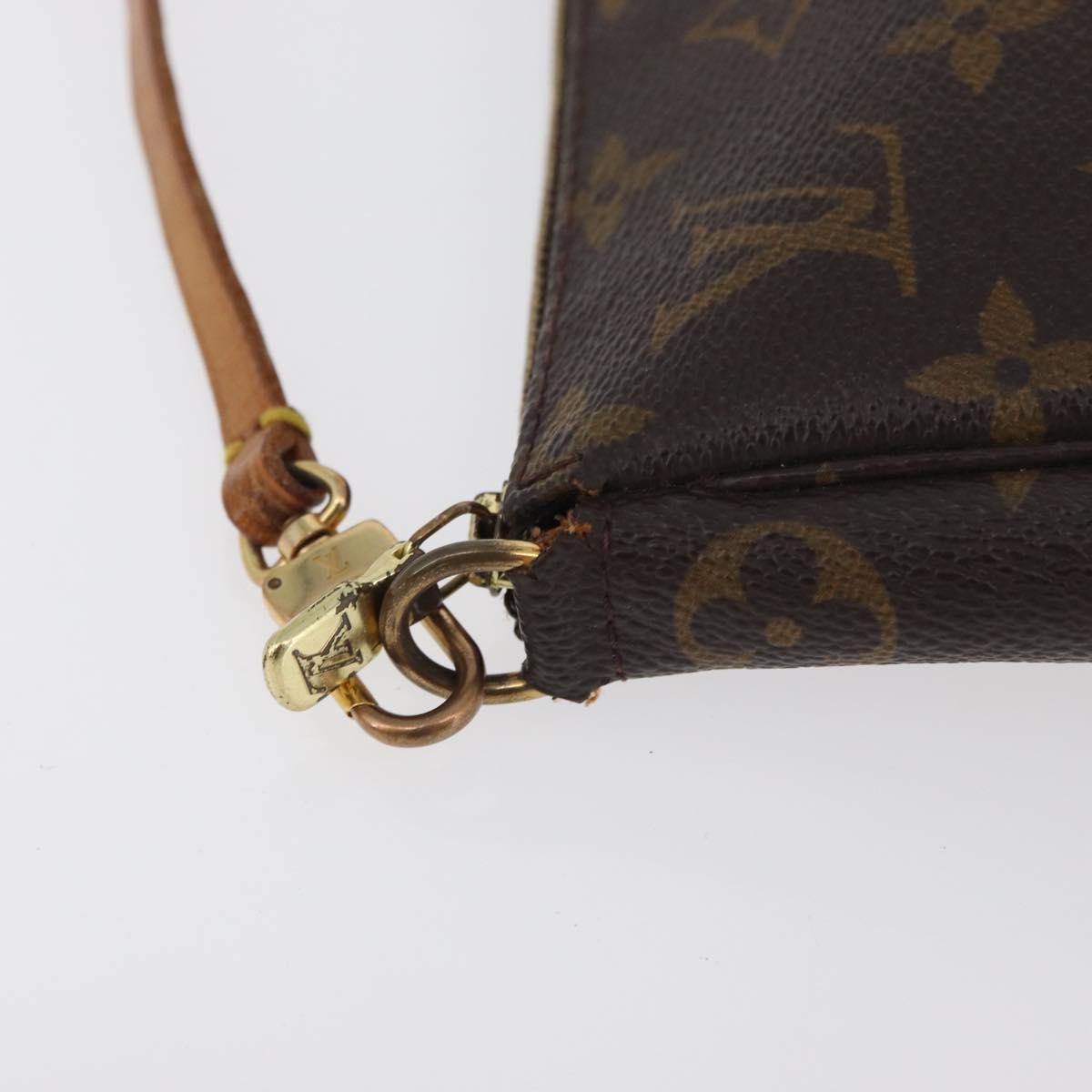 LOUIS VUITTON Monogram Pochette Accessoires Pouch M51980 LV Auth bs35121