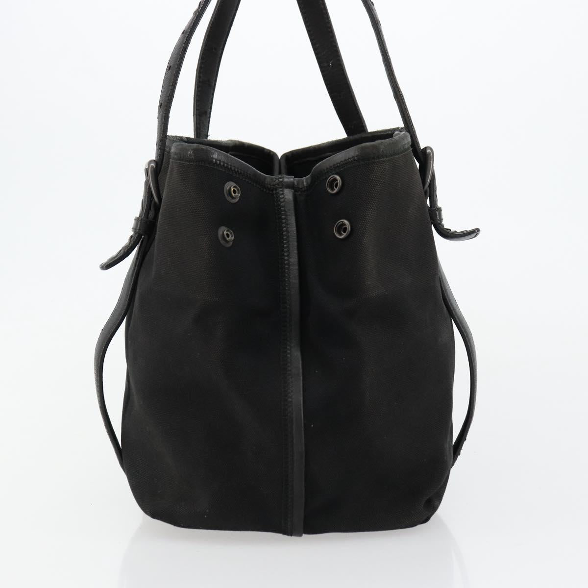 BOTTEGA VENETA Tote Bag Canvas Black 256763 Auth bs35124