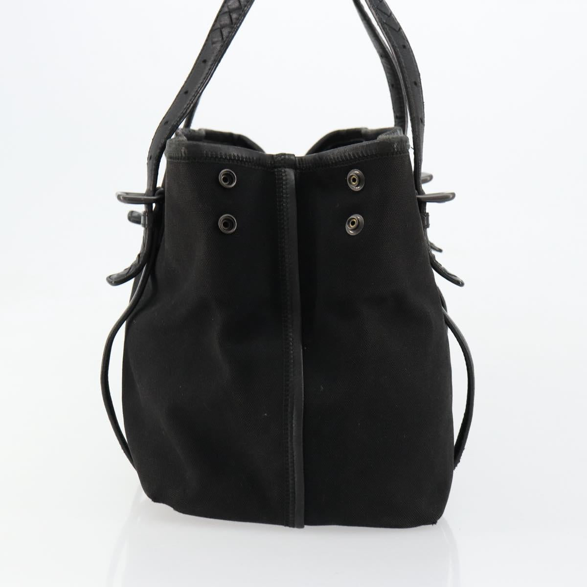 BOTTEGA VENETA Tote Bag Canvas Black 256763 Auth bs35124