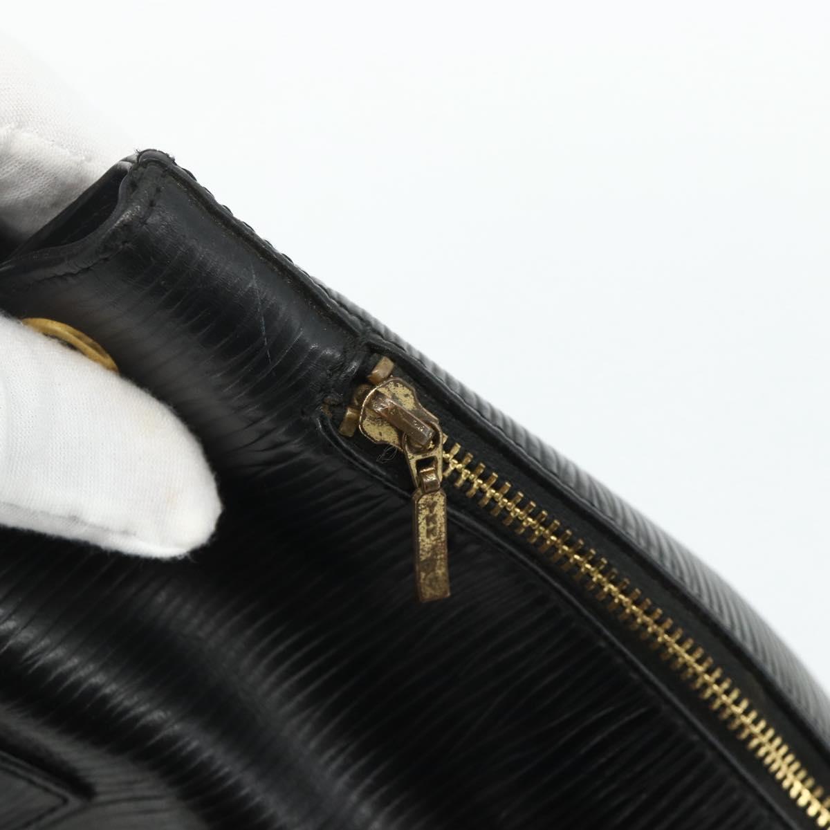 VALENTINO Backpack Leather Black Gold Auth bs35125