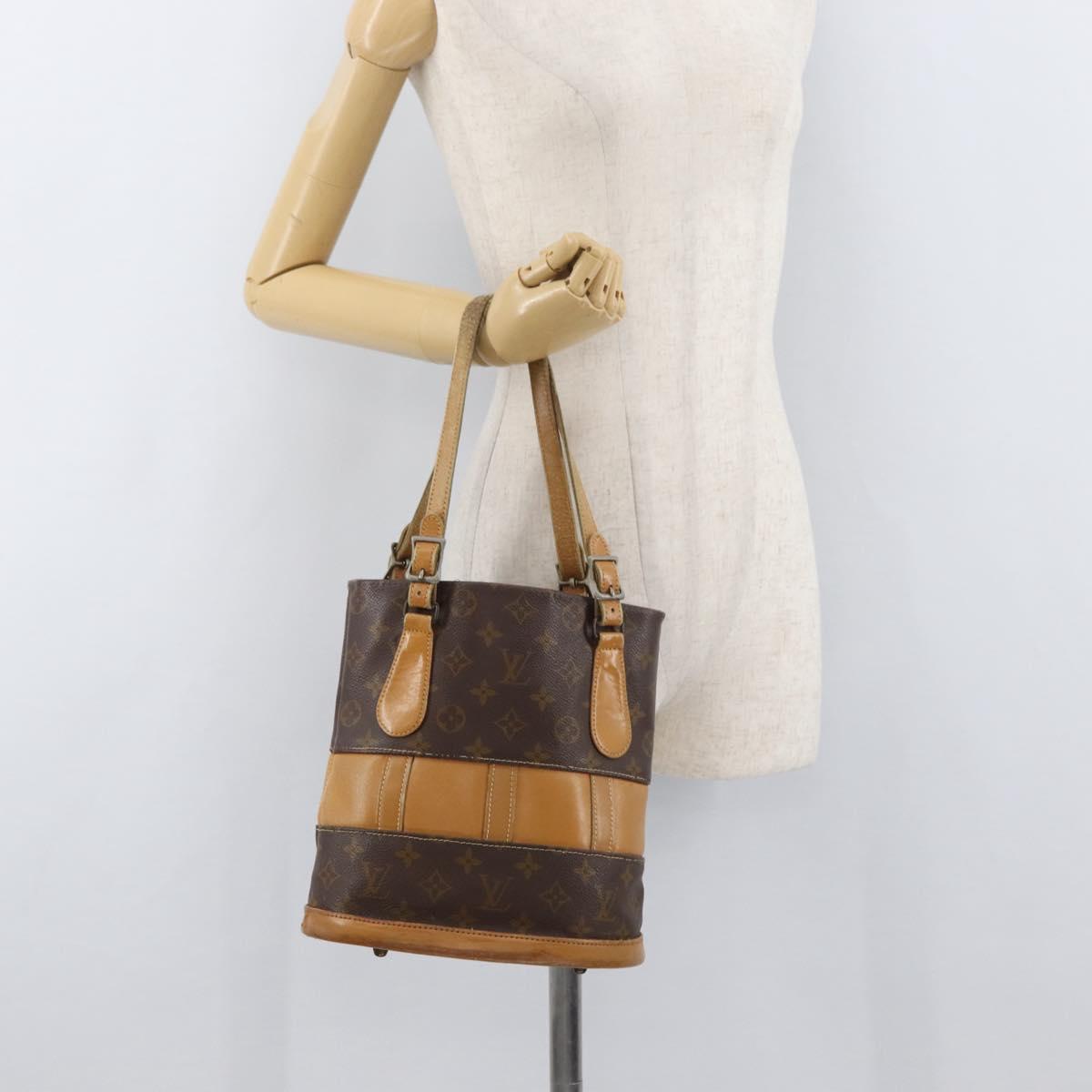 LOUIS VUITTON Monogram Bucket PM Shoulder Bag USA limited M42238 LV Auth bs35132