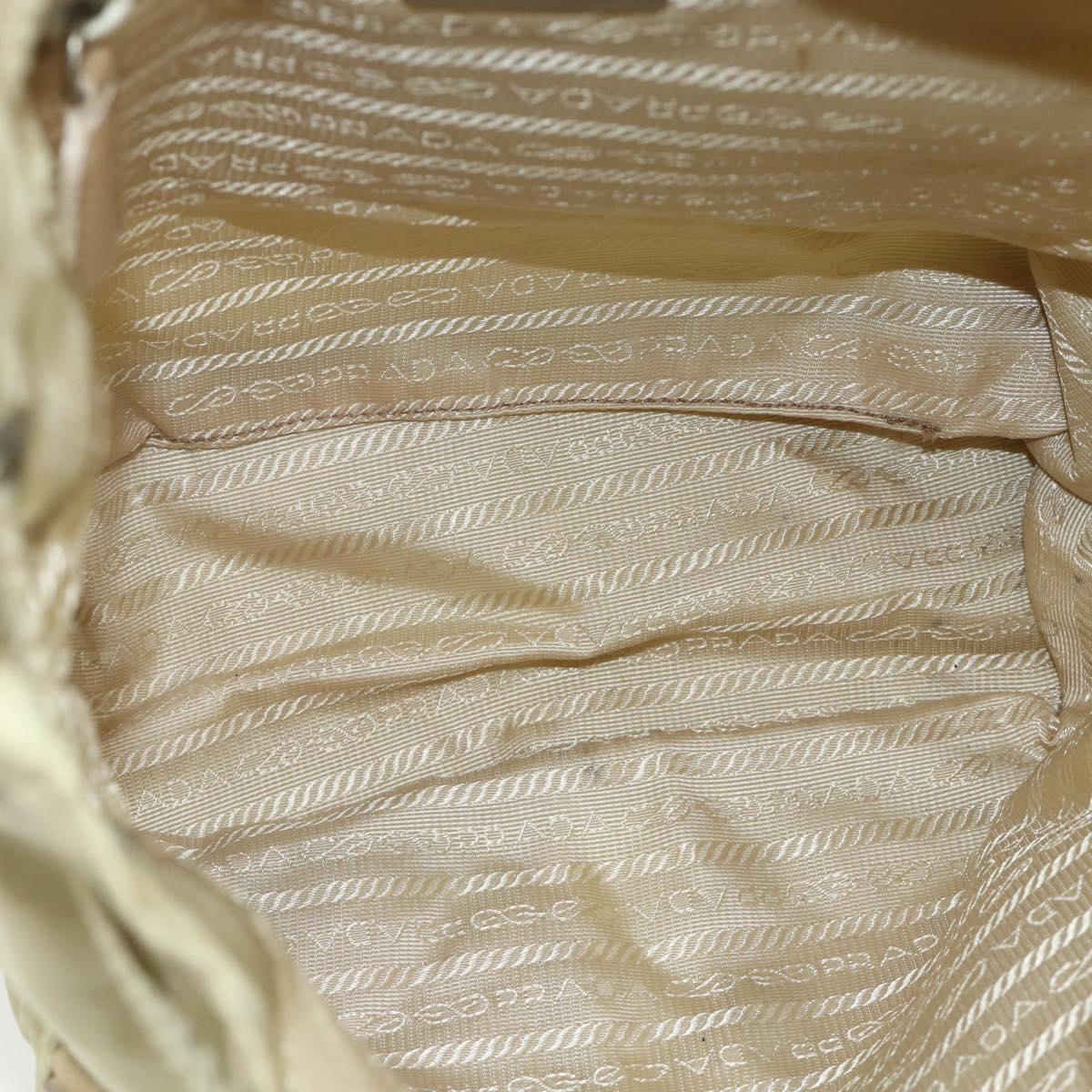 PRADA Backpack Nylon Khaki Silver Auth bs35144