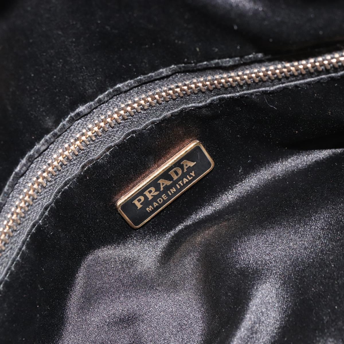 PRADA Shoulder Bag Leather Yellow Gold Auth bs35156