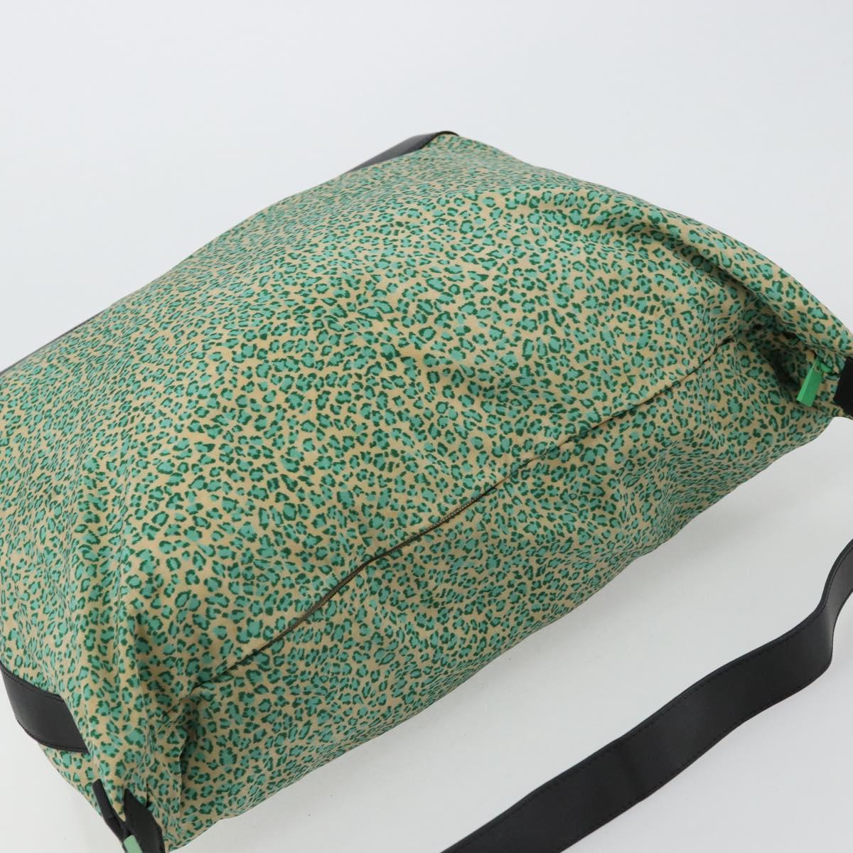 BOTTEGA VENETA Shoulder Bag Nylon Green Auth bs35159
