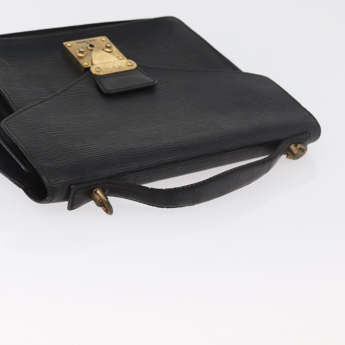 LOUIS VUITTON Epi Monceau 28 Hand Bag Black M52122 LV Auth bs35160