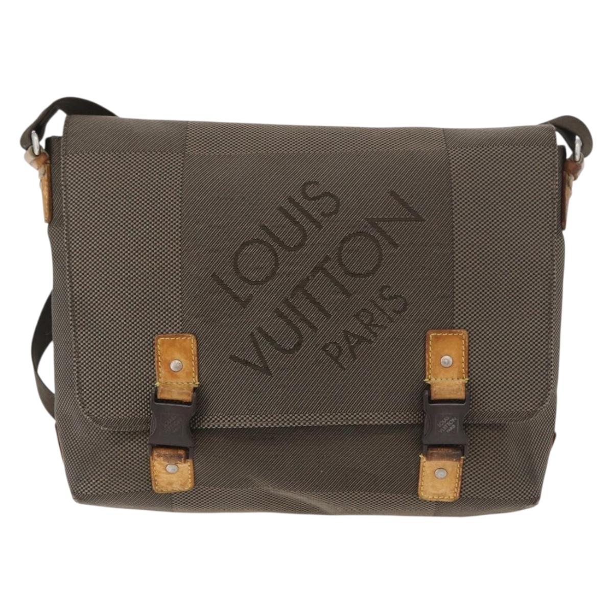 LOUIS VUITTON Damier Geant Roux Shoulder Bag Tail M93077 LV Auth bs35161
