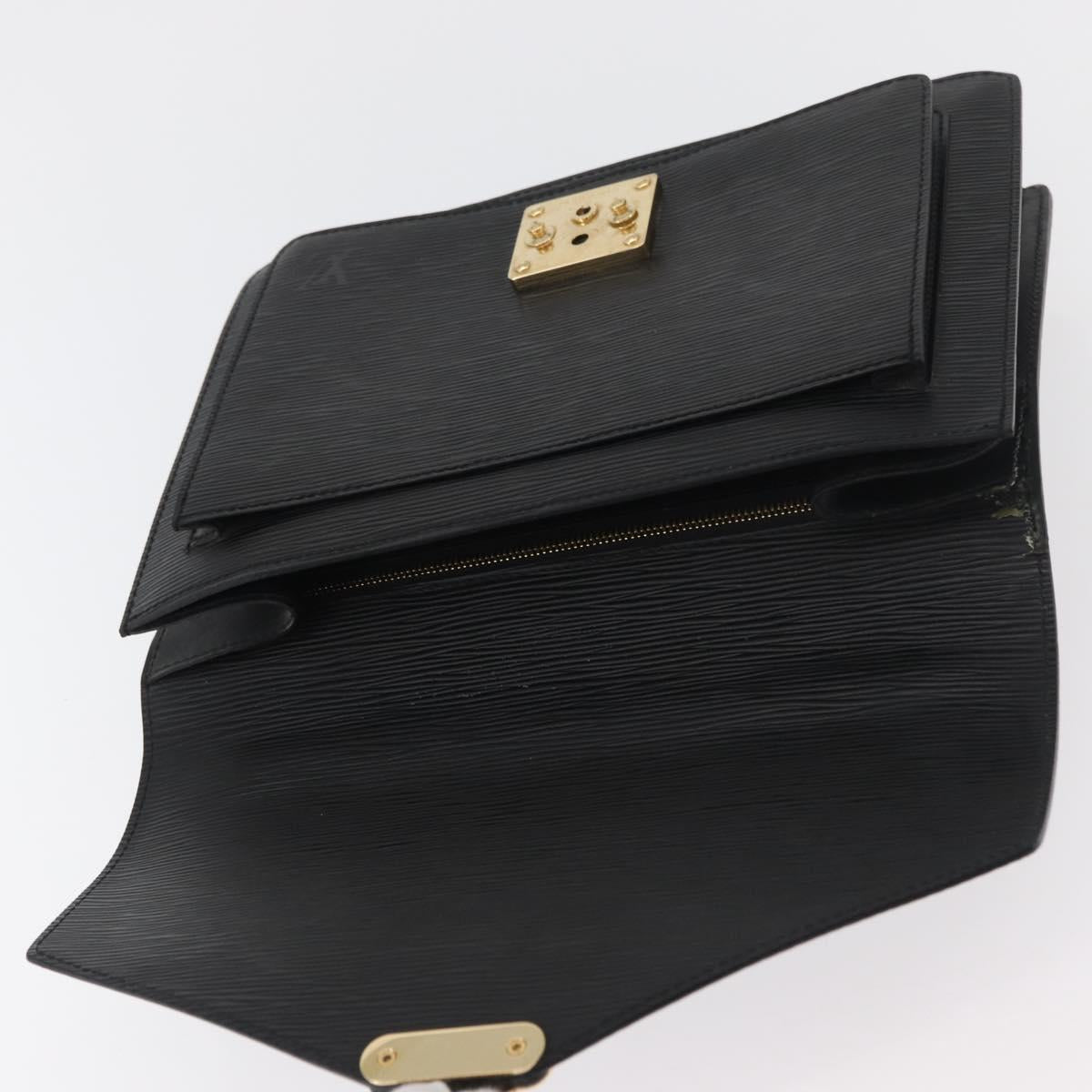 LOUIS VUITTON Epi Monceau 28 Hand Bag Black M52122 LV Auth bs35162